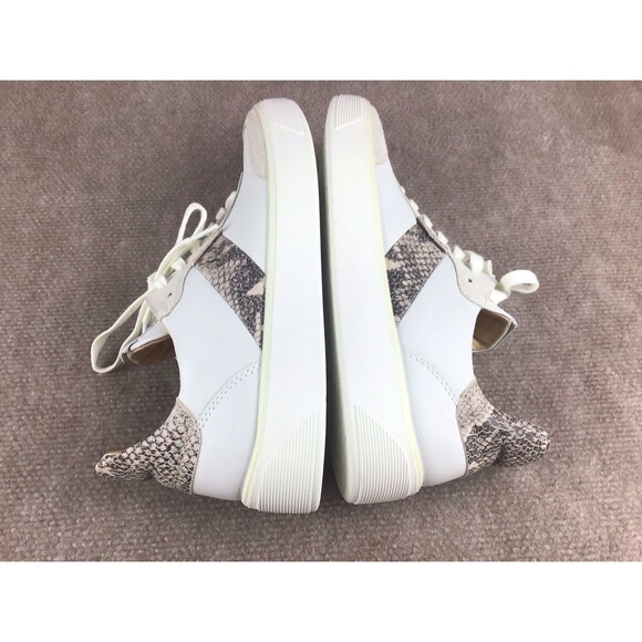 ECCO Tray Street Women Off-White/Gray/Animal Print Shoes Sneakers Sz US 10-10.5 - Picture 11 of 16